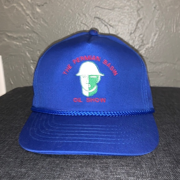 Vintage The Permian Basin Oil Show Gas Hat - Picture 1 of 7